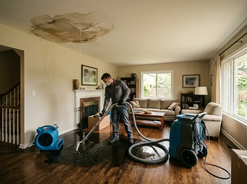 attic-pipe-burst-ceiling-drip-008 — frequently asked questions, Water Damage Restoration & Carpet Care in New Albany, OH